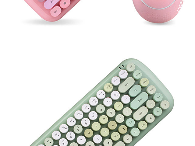 Candy Colorful Wireless Dot Keyboard Combo