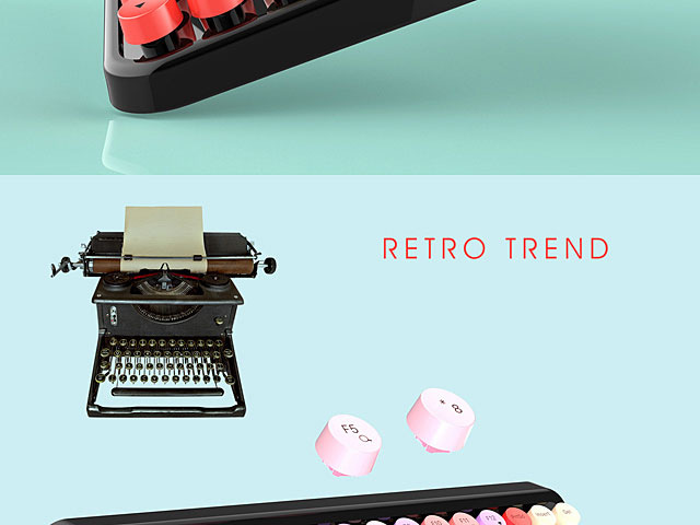 Retro Trend Bluetooth Round Keyboard