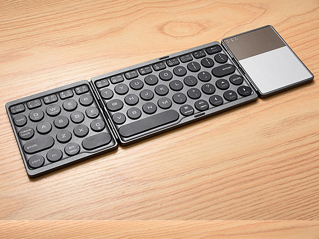 Foldable Bluetooth Dot Keyboard with Touchpad