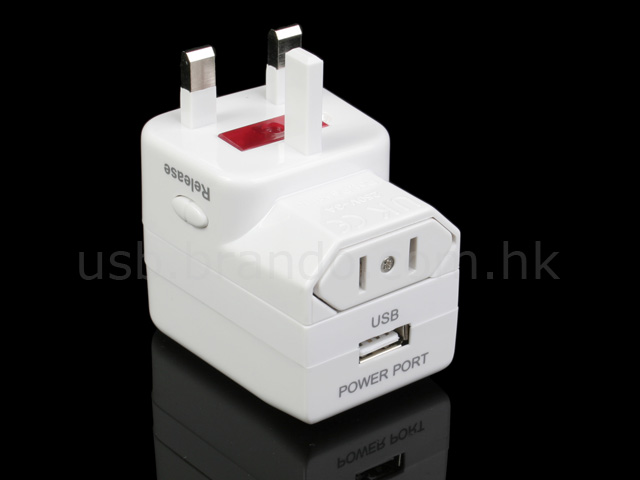 Universal Travel Adapter with USB Power Port