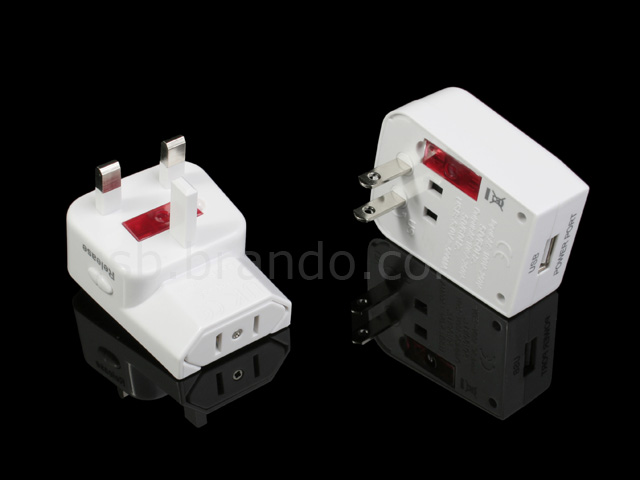 Universal Travel Adapter with USB Power Port