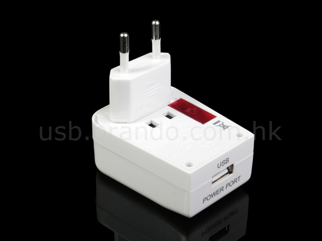 Universal Travel Adapter with USB Power Port