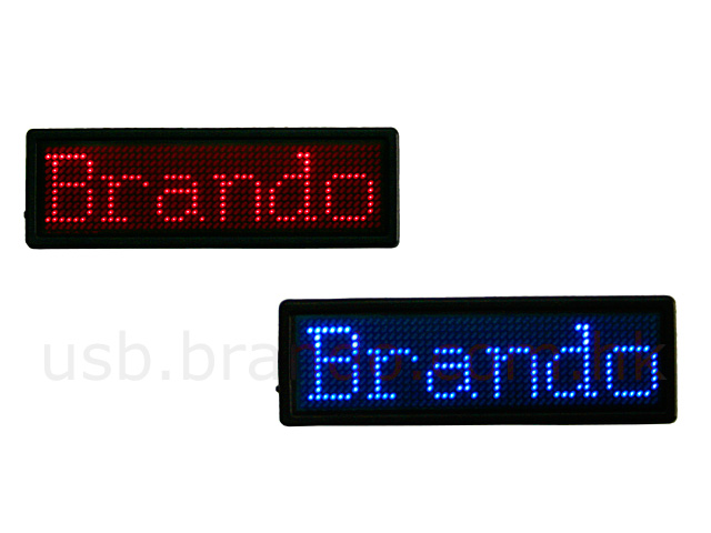 USB LED Message Badge