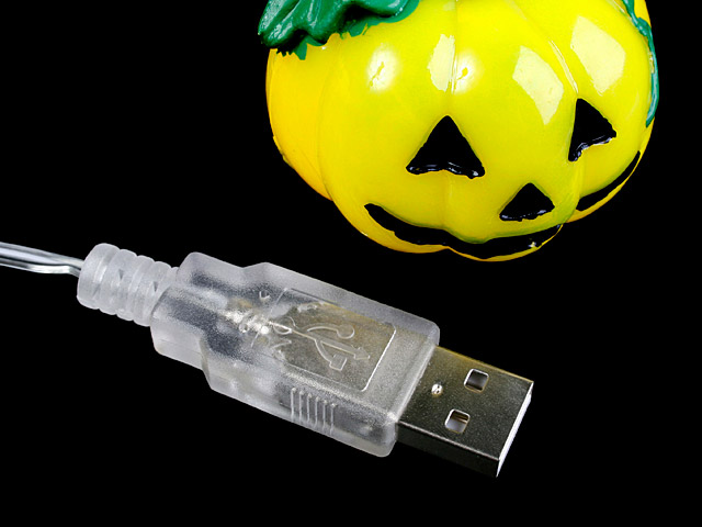 USB Halloween Pumpkin Decor Light (8 LED lights)
