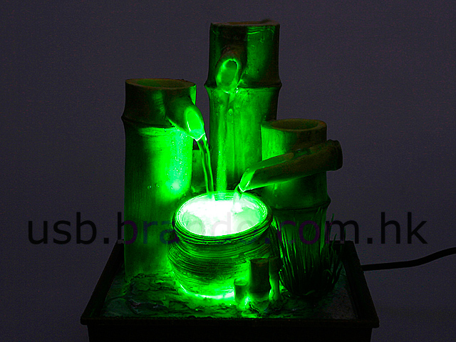 USB Illuminated Bamboo Mini Fountain (JL98903)