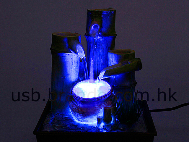 USB Illuminated Bamboo Mini Fountain (JL98903)