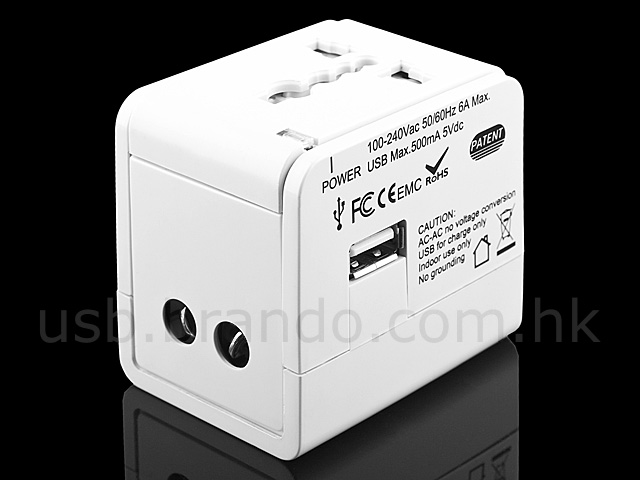 Universal Travel Adapter with USB AC Charger