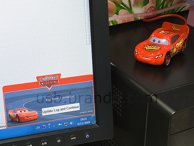 Disney Cars USB Email Alert