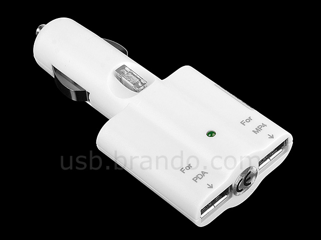 Dual USB Port Car Adapter (1,000mA)