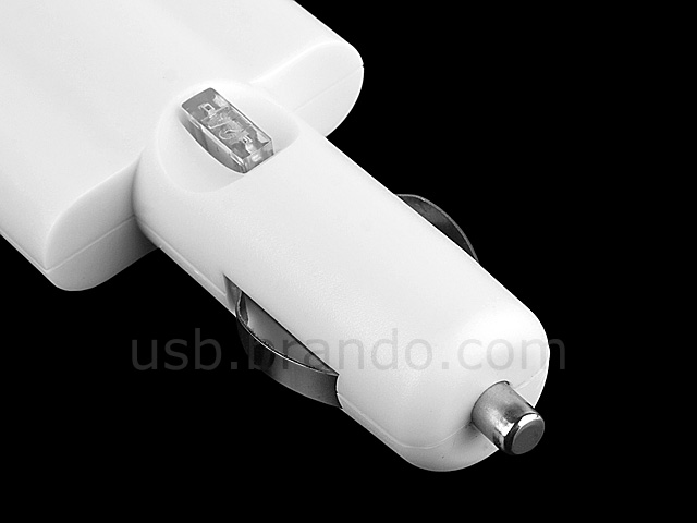 Dual USB Port Car Adapter (1,000mA)