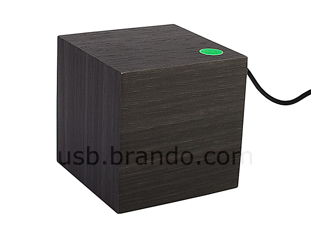 USB Wooden Cube Alarm Clock