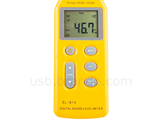 USB Digital Sound Level Meter (Range 40dB - 130dB)