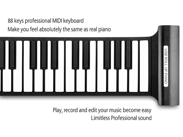 USB Roll-Up Piano (88 Keys)