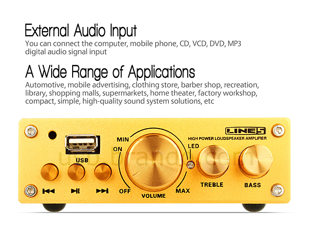 USB Digital Audio Power Amplifier