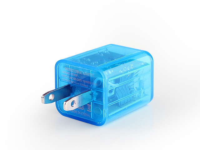 Translucent Dual USB AC adapter