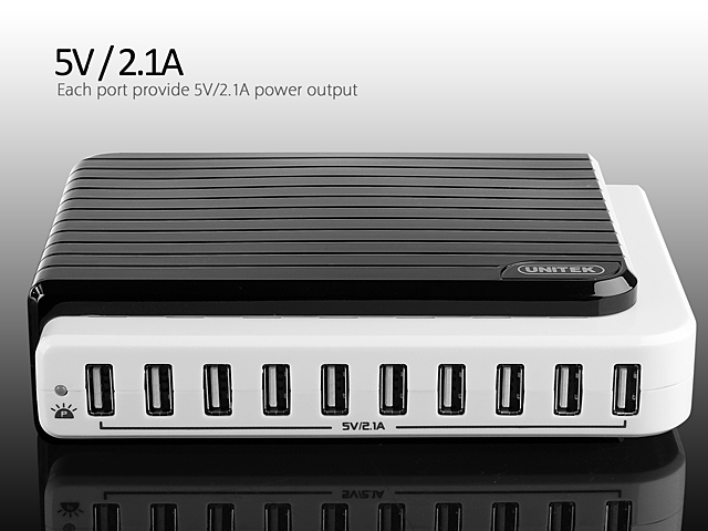 UNITEK 10-Port USB Charger