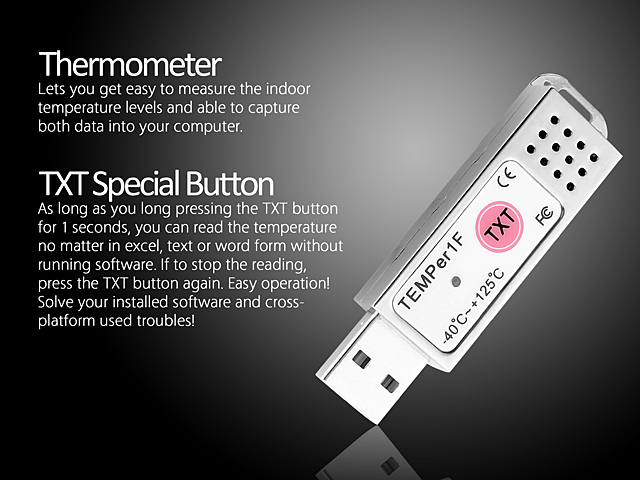 USB Thermometer (TEMPer1F)