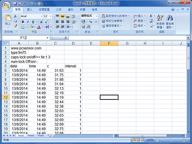 USB Thermometer (TEMPer1F)