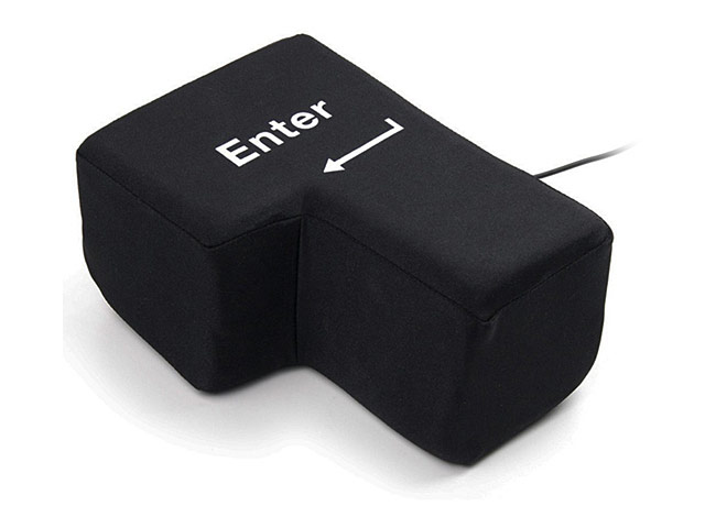 USB Big Enter Key Pillow