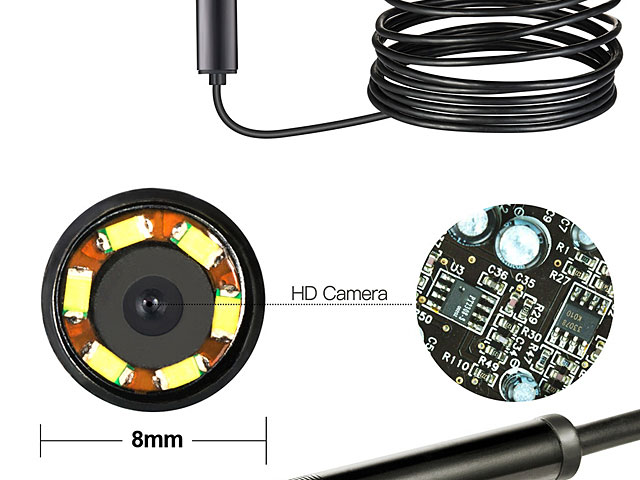 2-in-1 USB Home Endoscope (720p)