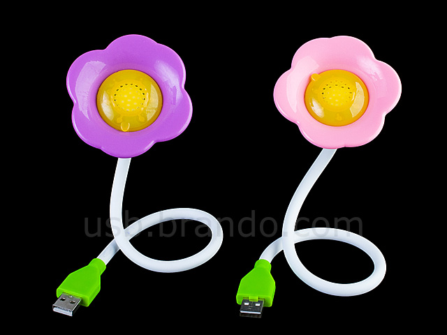 USB Flower Aroma Diffuser with Light