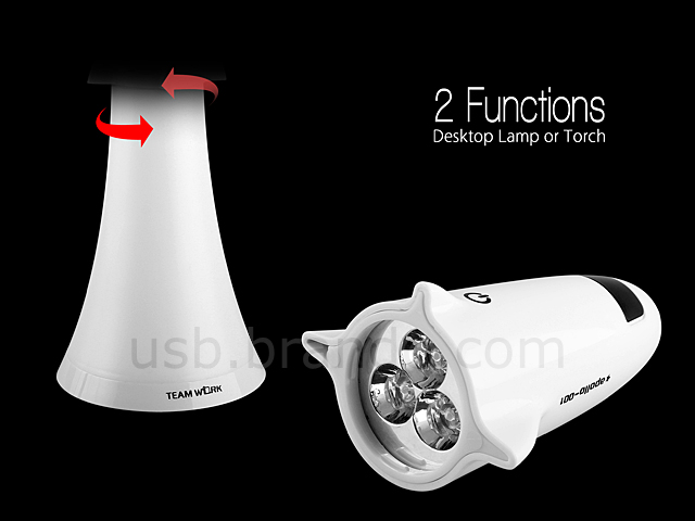 USB Spaceship Torch Table Lamp