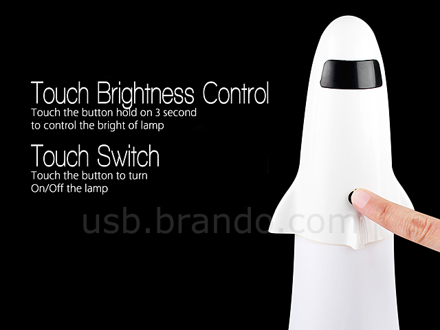 USB Spaceship Torch Table Lamp