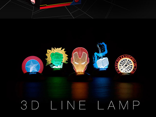 infothink Spider Man 3D Line Lamp
