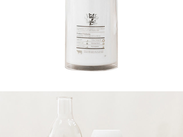 Milk Bottle Lamp