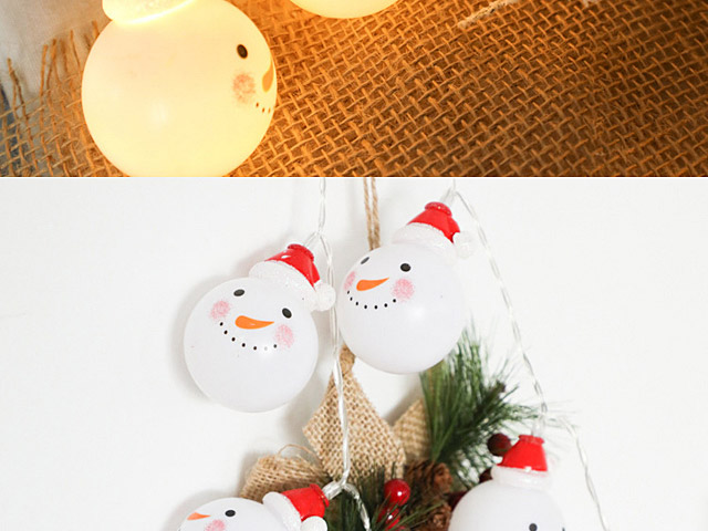 Mini Snowman Head Decor Light