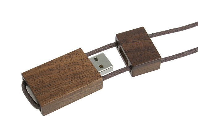 Wooden USB Memory Strap