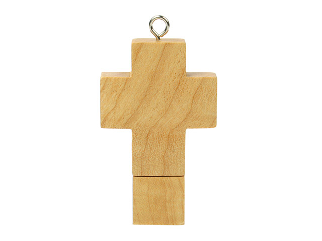 Wooden Cross USB Memory Strap