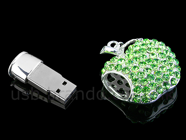 USB Jewel Apple Necklace Flash Drive