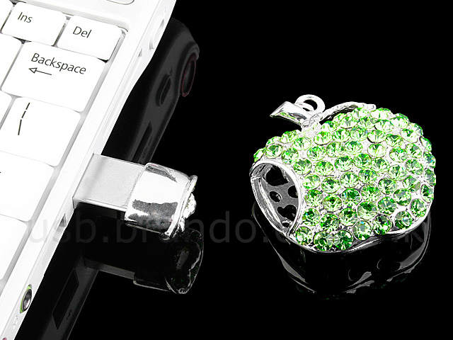 USB Jewel Apple Necklace Flash Drive