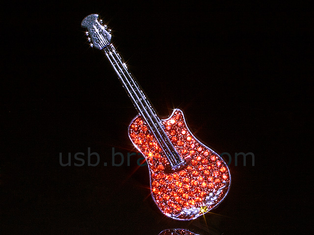 USB Jewel Guitar Necklace Flash Drive