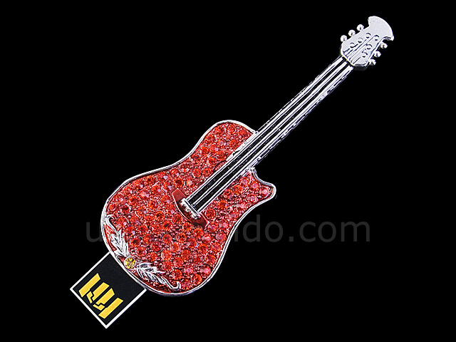 USB Jewel Guitar Necklace Flash Drive