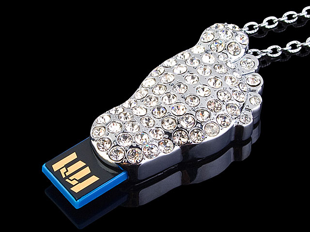 USB Jewel Foot Necklace Flash Drive II