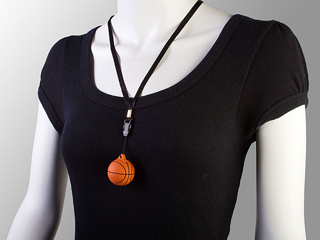 USB Basketball Necklace Flash Drive