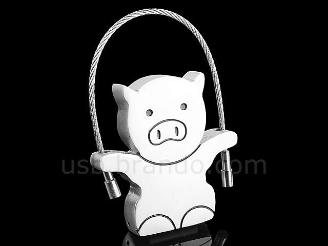 USB Mr Piggy Keychain Flash Drive