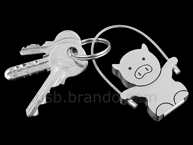 USB Mr Piggy Keychain Flash Drive