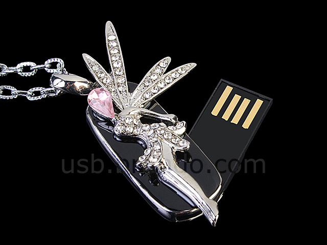 USB Jewel Fairy Necklace Flash Drive