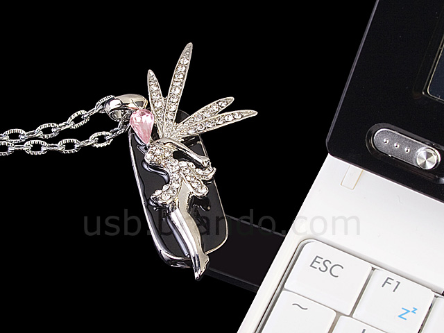 USB Jewel Fairy Necklace Flash Drive