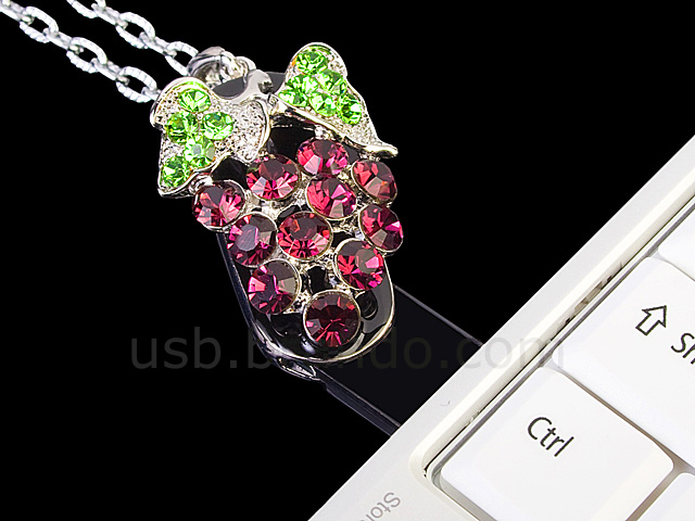 USB Jewel Grapes Necklace Flash Drive