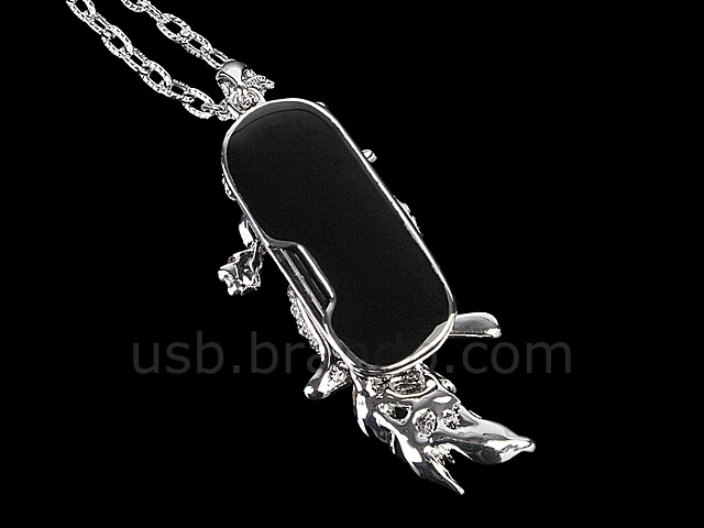 USB Jewel Parakeet Necklace Flash Drive