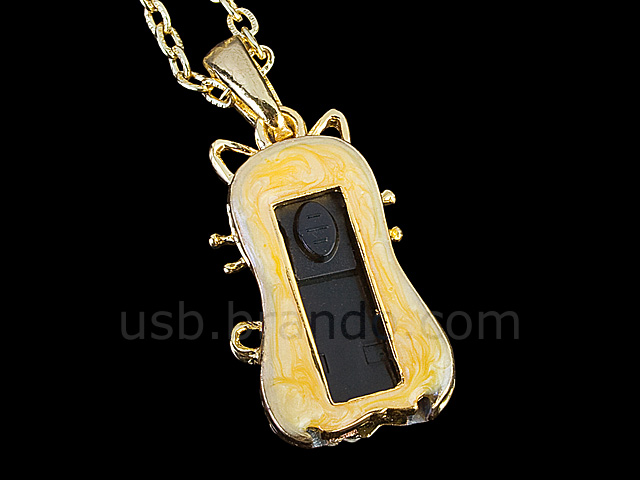 USB Jewel Cat Necklace Flash Drive