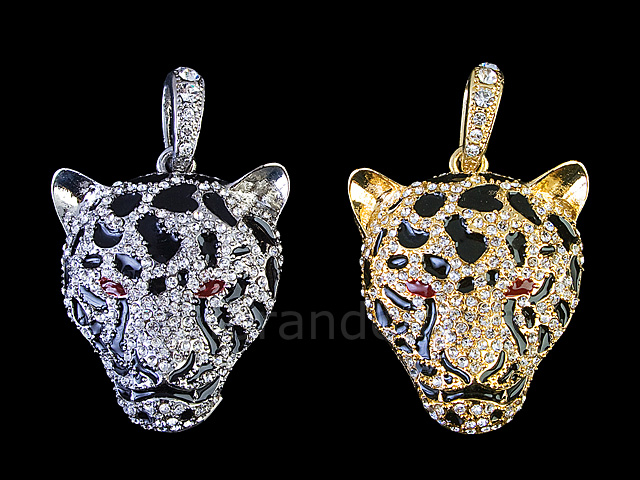 USB Jewel Leopard Necklace Flash Drive