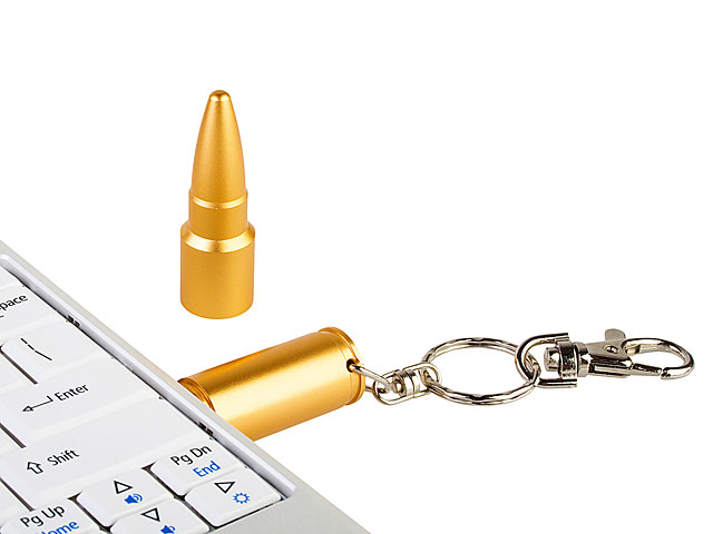 USB Bullet Keychain Flash Drive