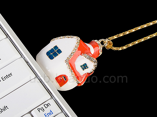 USB Jewel House Necklace Flash Drive