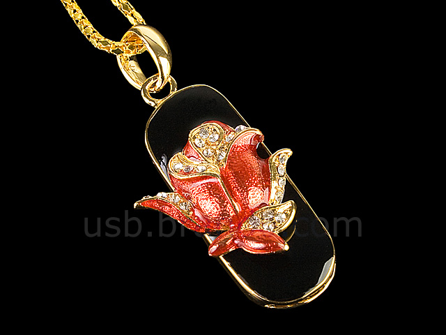 USB Jewel Flower Necklace Flash Drive II