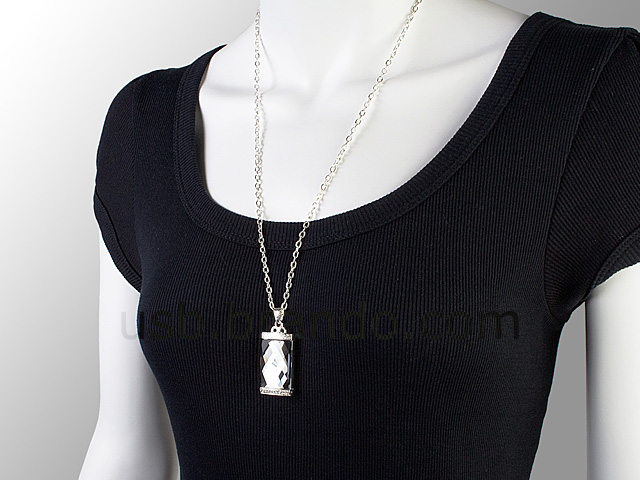 USB Jewel Classical Elegant Pendant Necklace Flash Drive